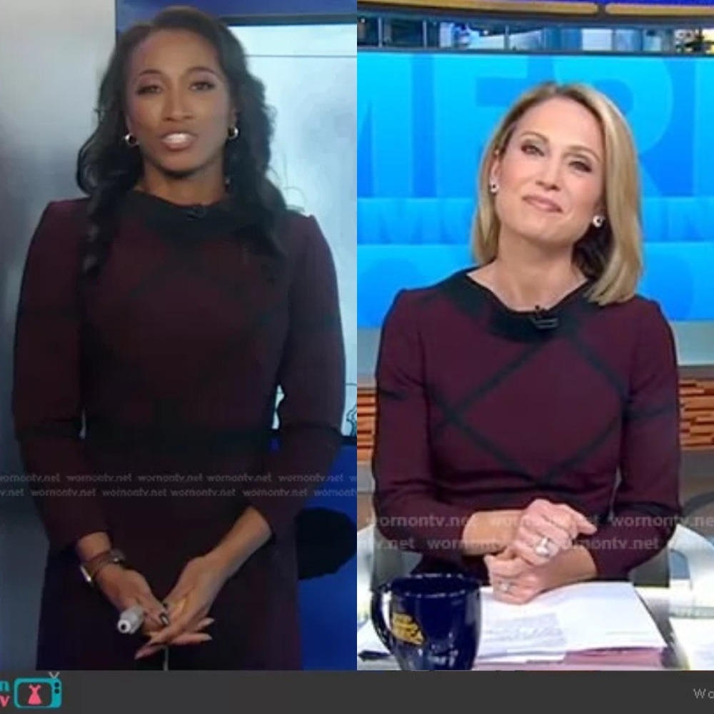 Karen Millen Windowpane Check-Pattern Shift Mini … - image 2